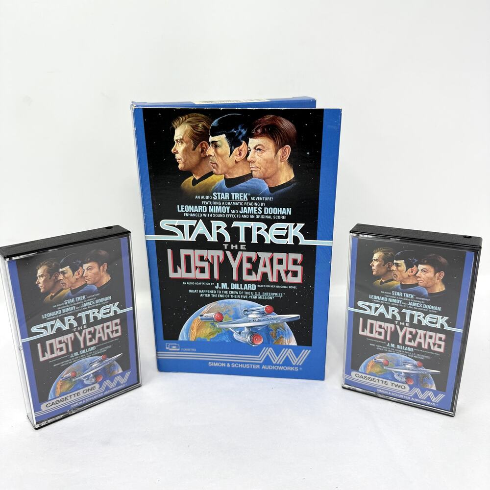 Star Trek Audiobook Cassette Lost Years Nimoy Doohan J.M. Dillard Vintage Sci-Fi